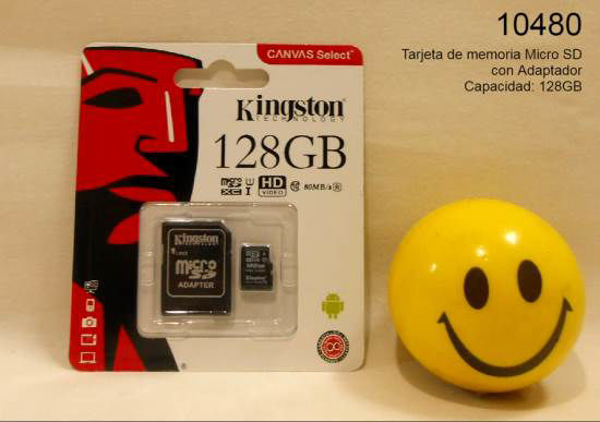 Imagen de TARJETA DE MEMORIA MICRO SD 128GB CON ADAPTADOR  12.24